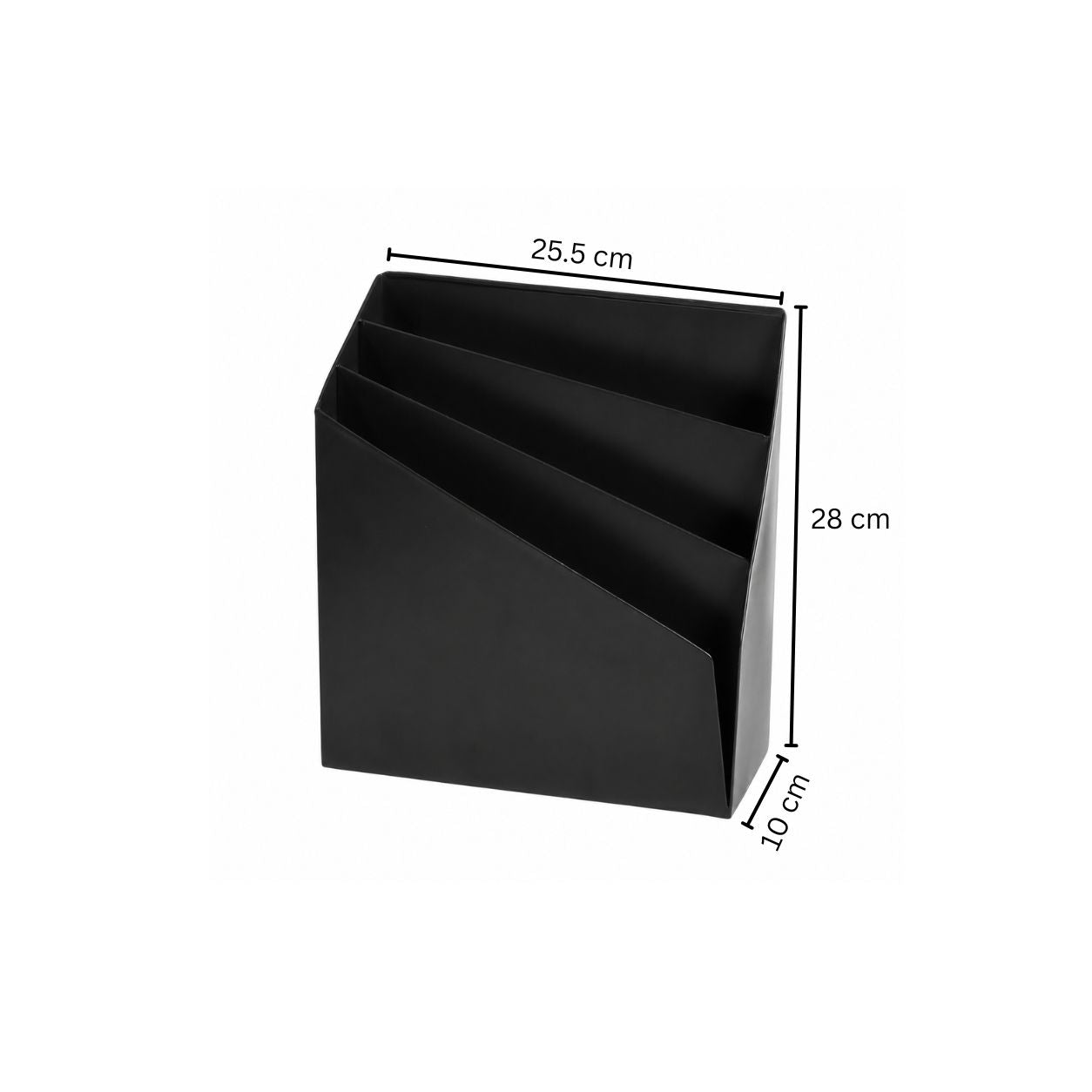 Retro Metal Magazine Holder - Black