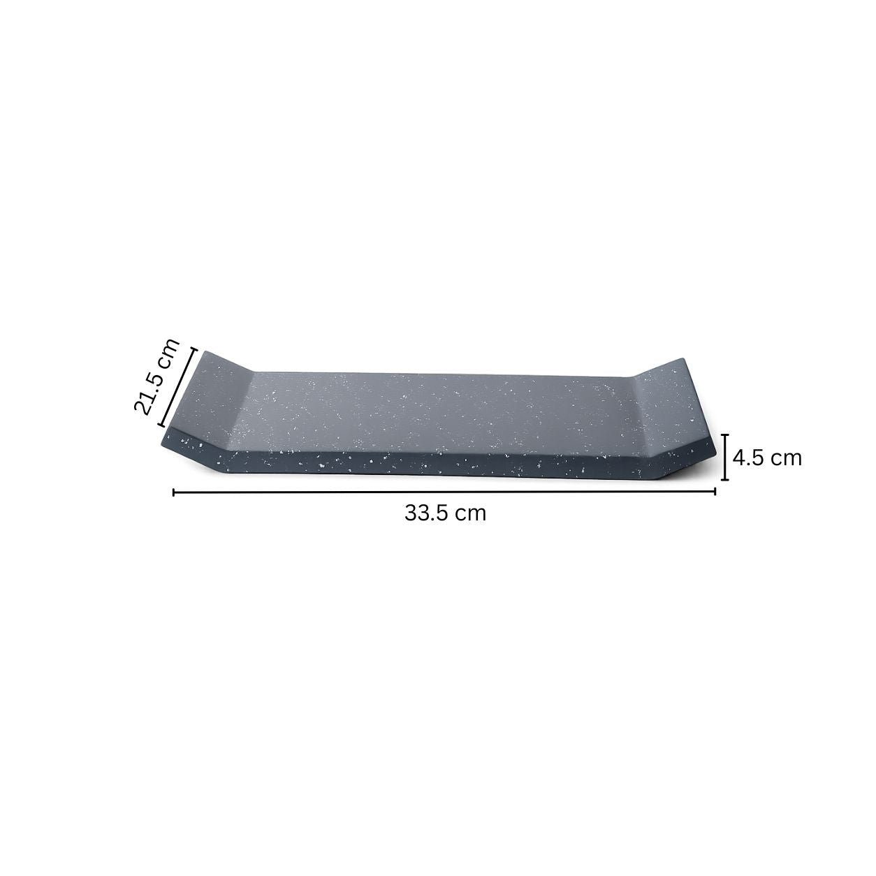 Flow Vanity Tray - Charcoal Grey
