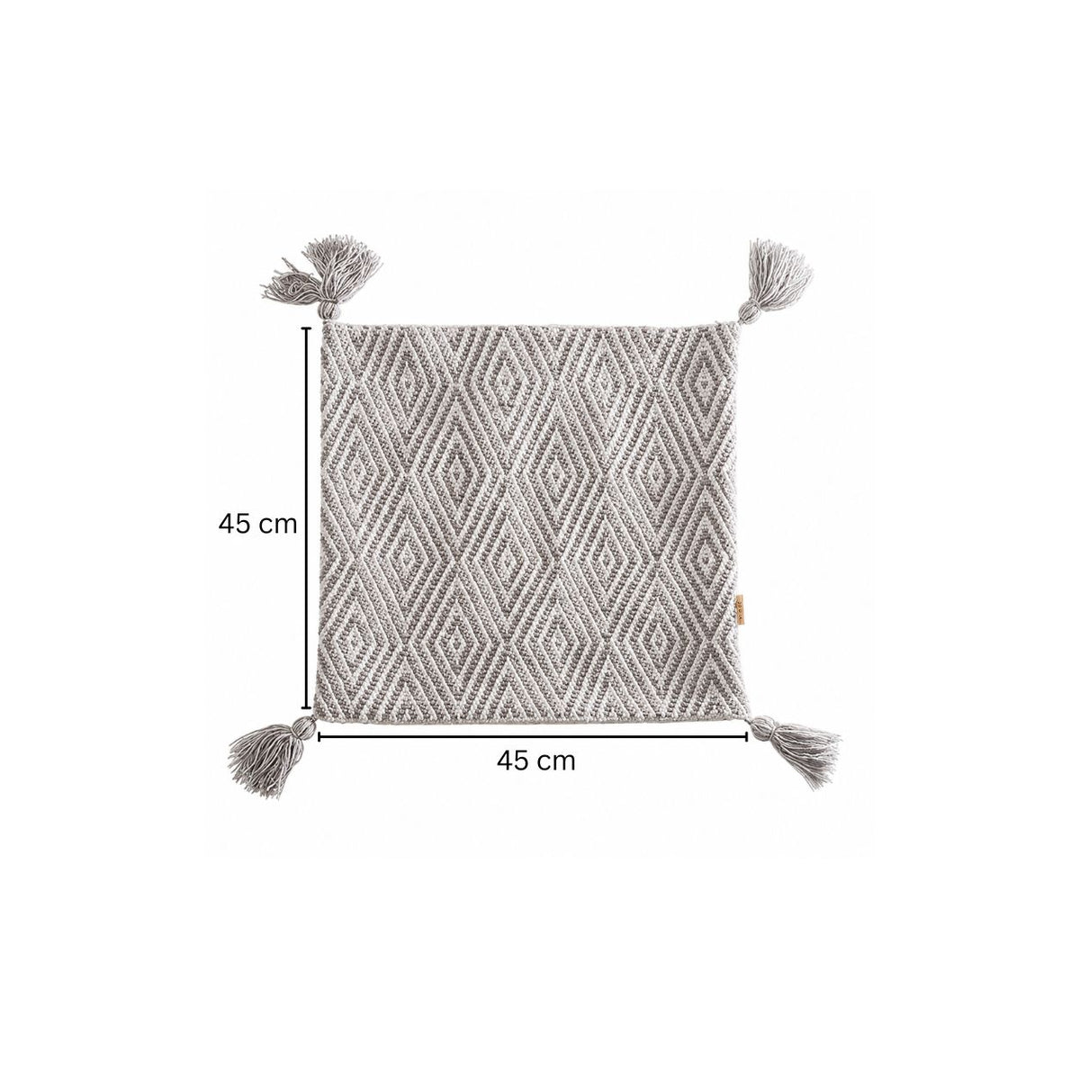 Harlequin Textured Cushion Cover 45x45cm - Grey White