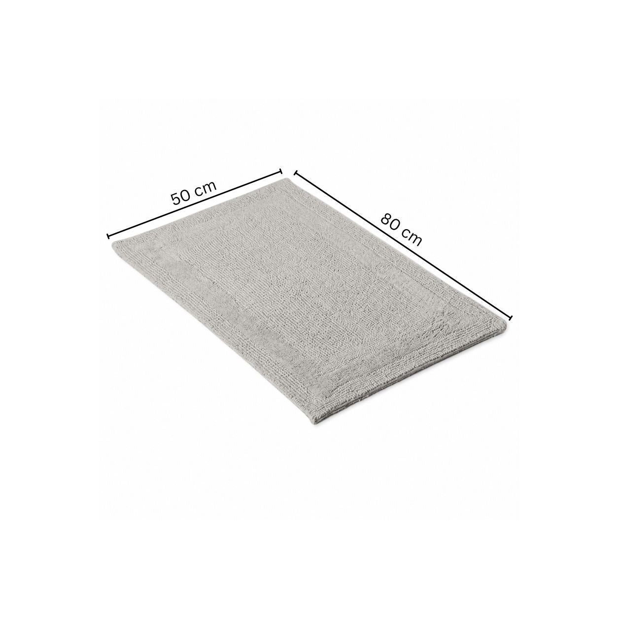 Noa Reversible Tufted Bathmat - Grey