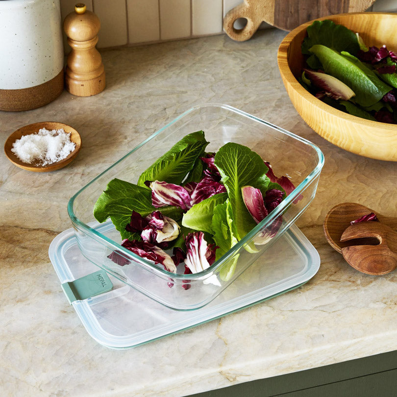 EasyClip Glass Storage Box 1500ml - Nordic Sage