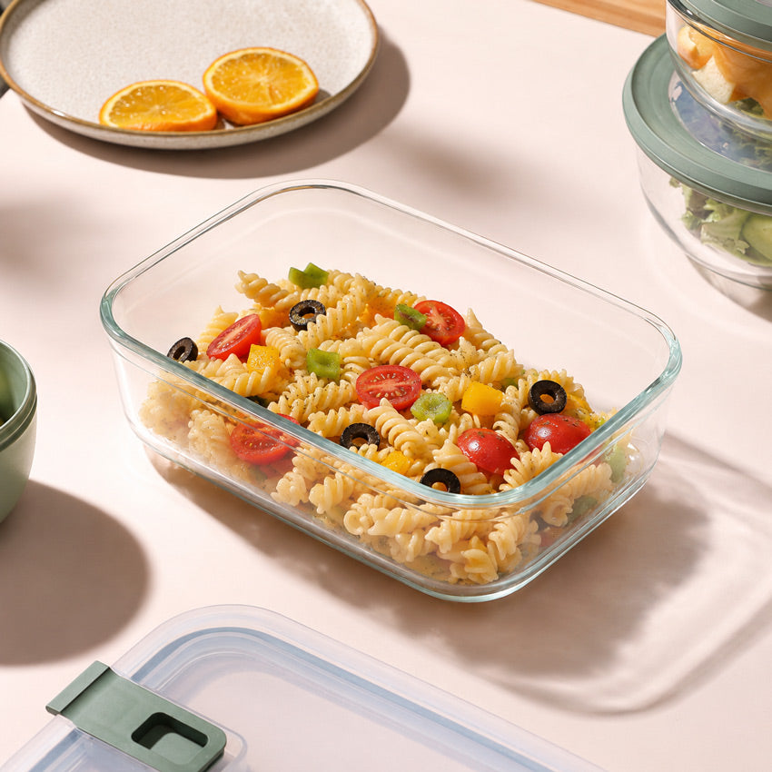 EasyClip V2 Glass Storage Box 1500ml - Nordic Sage