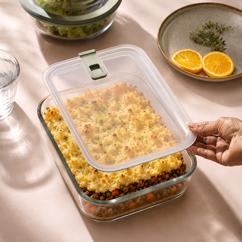 EasyClip V2 Glass Storage Box 2250ml - Nordic Sage