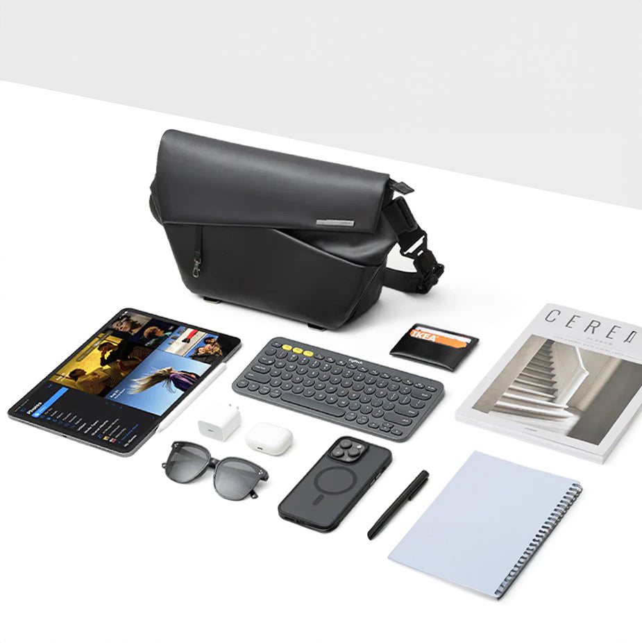 Multi-Purpose Crossbody Bag - Black