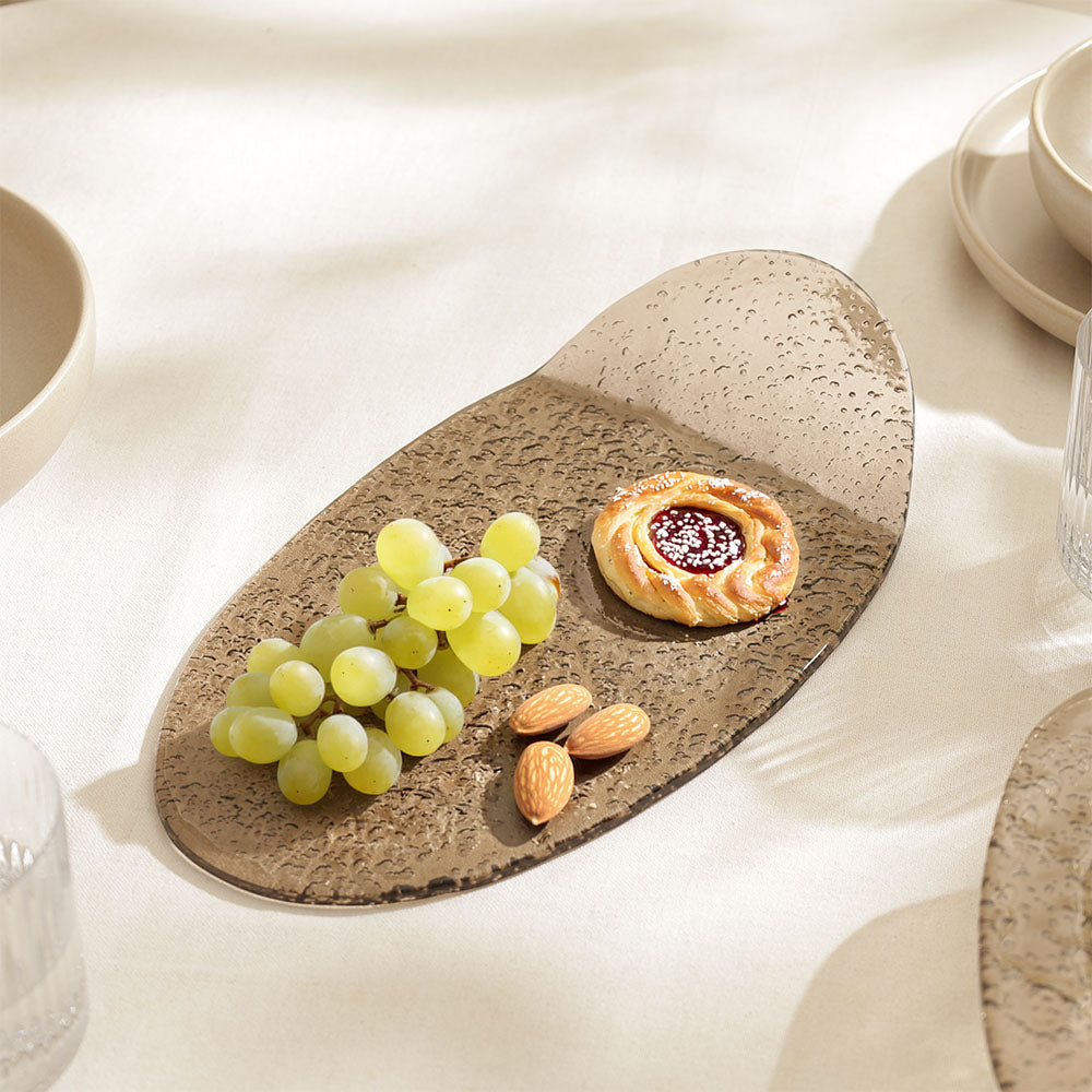 Eclat Serving Plate - Brown