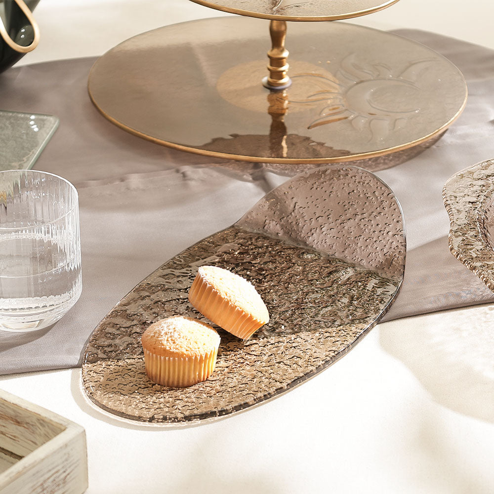 Eclat Serving Plate - Brown