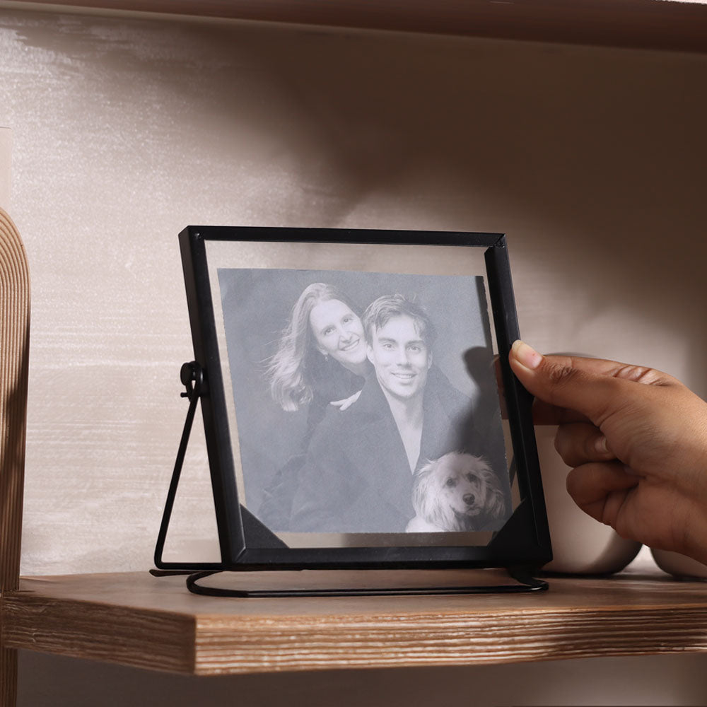 Edge Photo Frame Square - Black