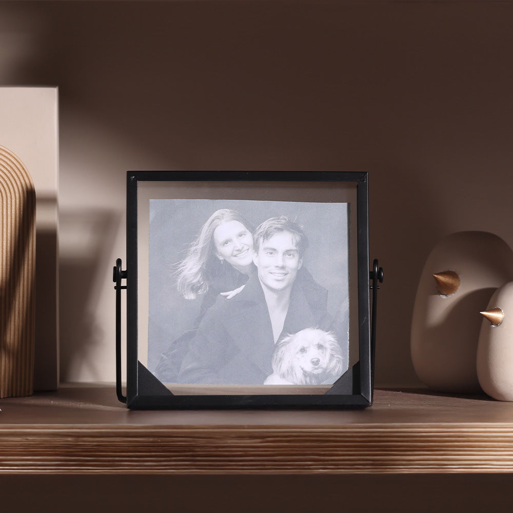 Edge Photo Frame Square - Black