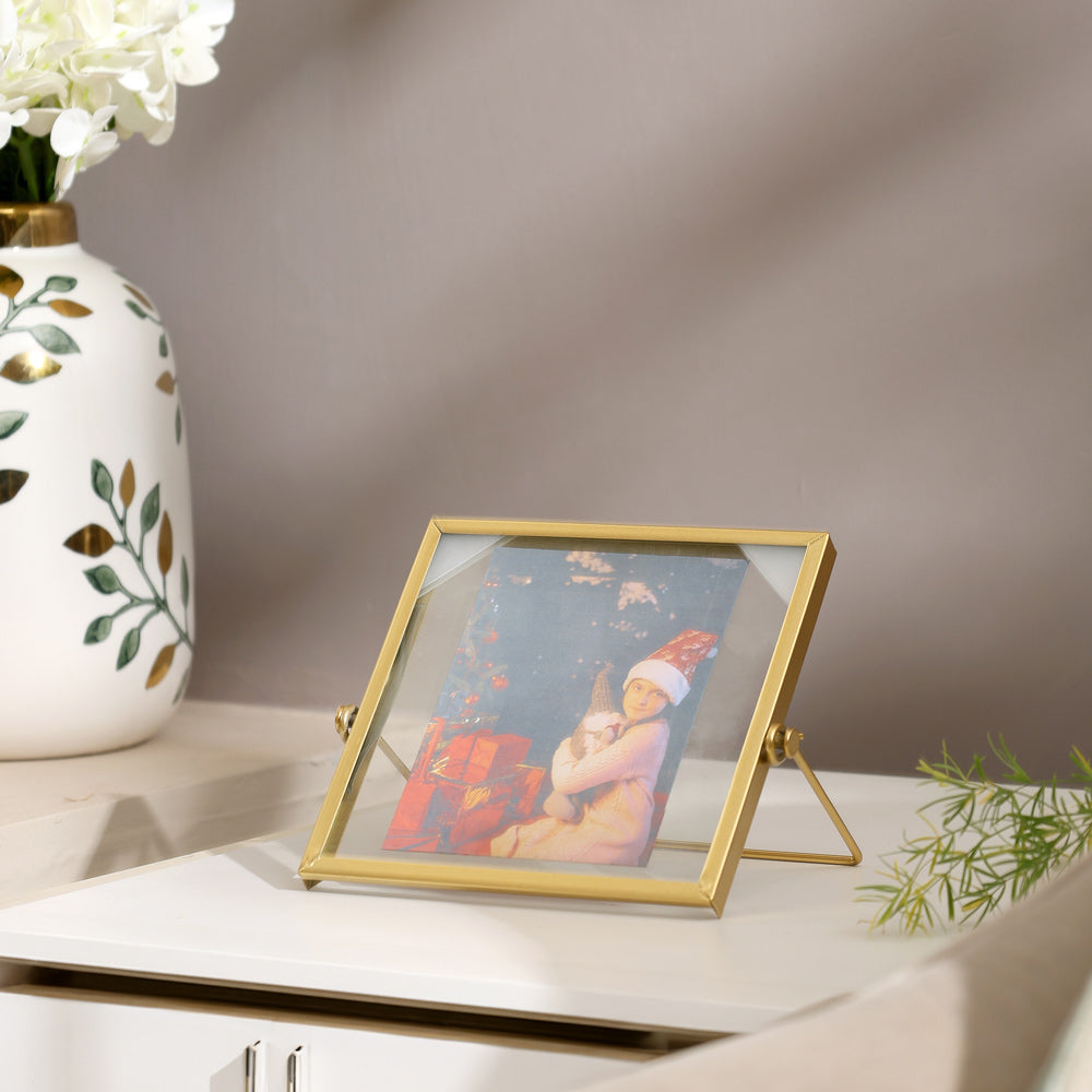 Edge Photo Frame Square - Gold