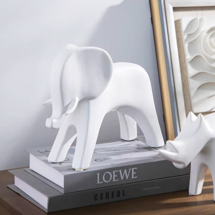 Elefante Decor Accent - White