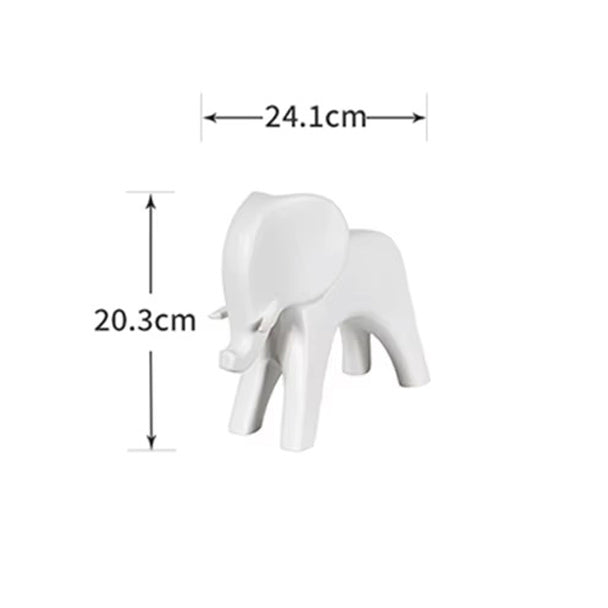 Elefante Decor Accent - White