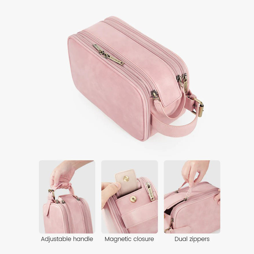 Elena Toiletry Bag - Blush Pink