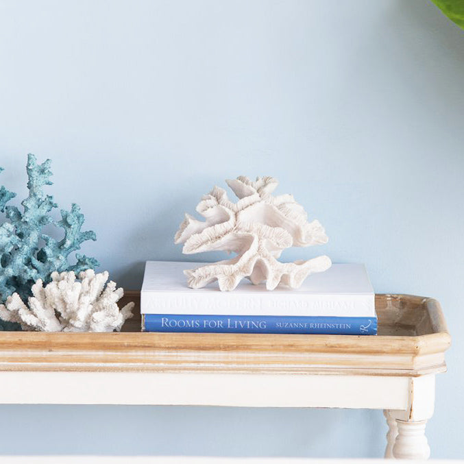 Elkhorn Coral Sculpture - White