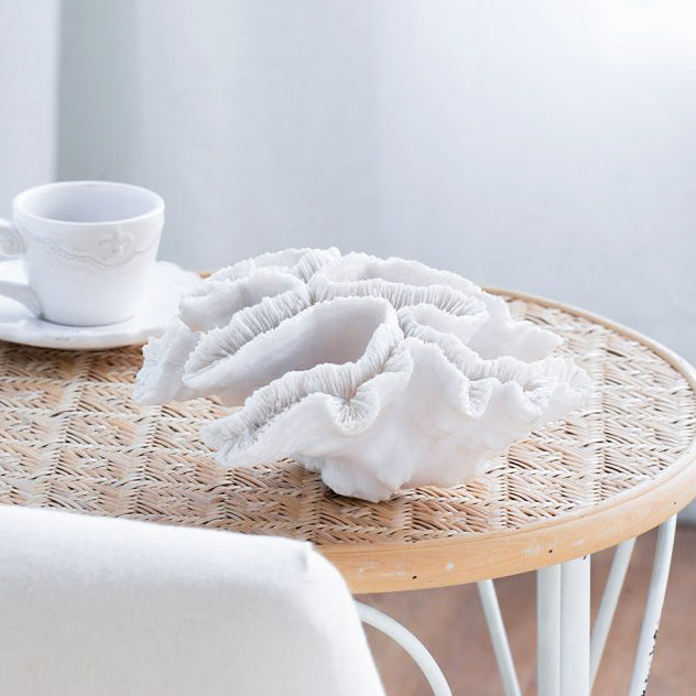 Elkhorn Coral Sculpture - White