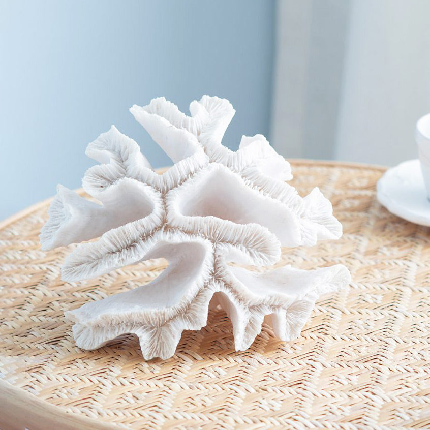 Elkhorn Coral Sculpture - White