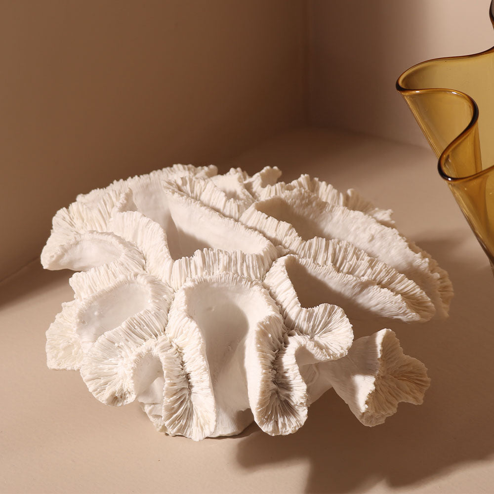 Elkhorn Coral Sculpture - White