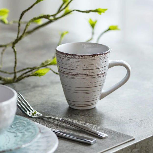 Ella Ceramic Coffee Mug - Vintage White