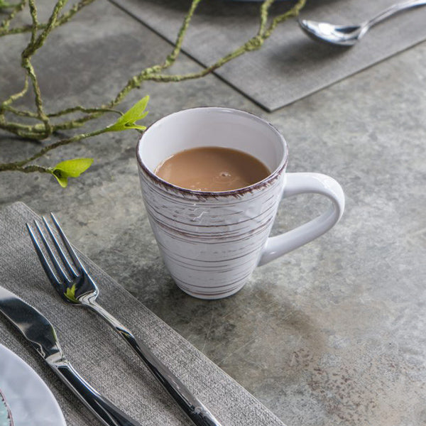 Ella Ceramic Coffee Mug - Vintage White