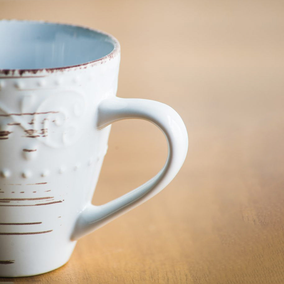 Ella Ceramic Coffee Mug - Vintage White