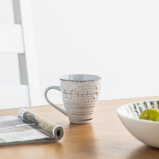 Ella Ceramic Coffee Mug - Vintage White