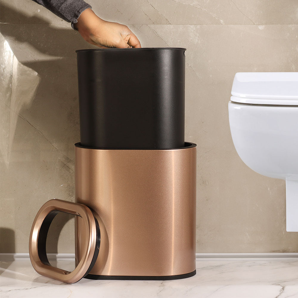 Ellipse Waste Bin 9L - Rose Gold