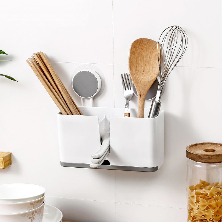 Elys Sectioned Wall Shelf - White