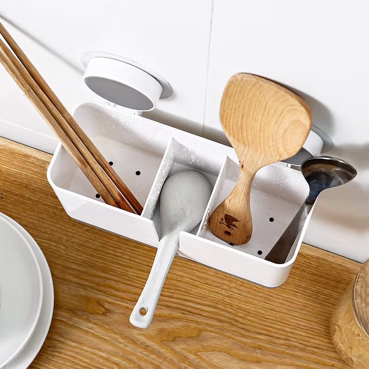 Elys Sectioned Wall Shelf - White