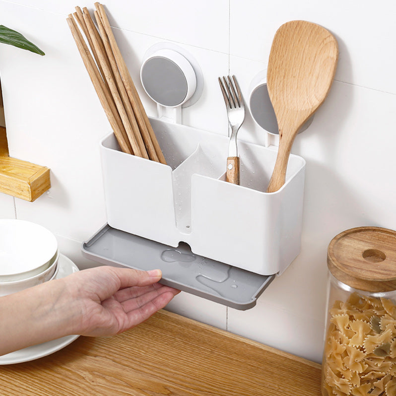 Elys Sectioned Wall Shelf - White