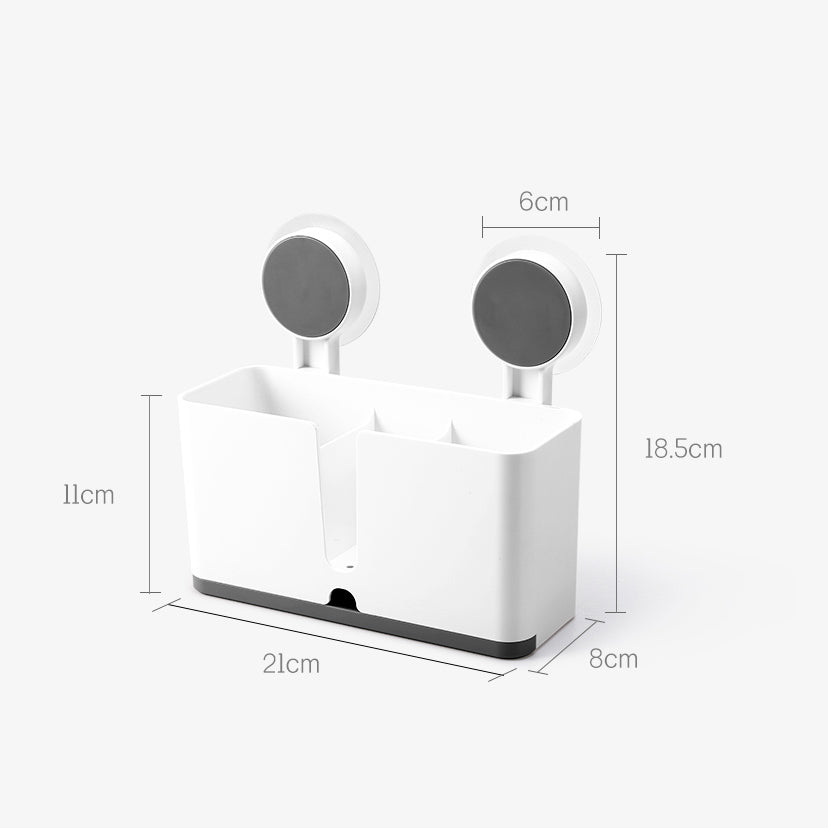Elys Sectioned Wall Shelf - White