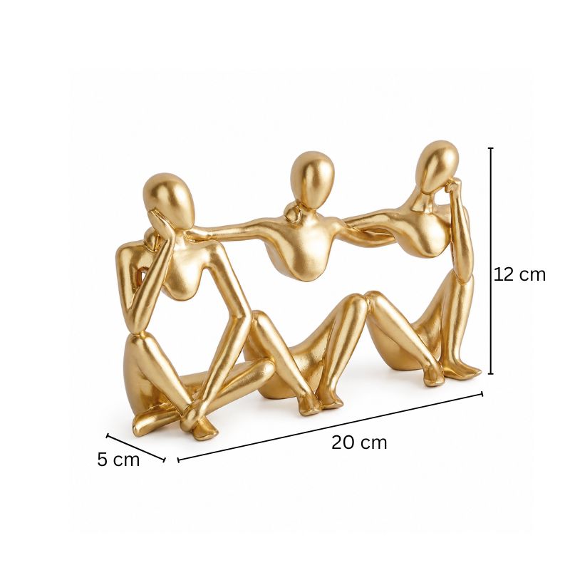 Embrace Decorative Sculpture - Gold