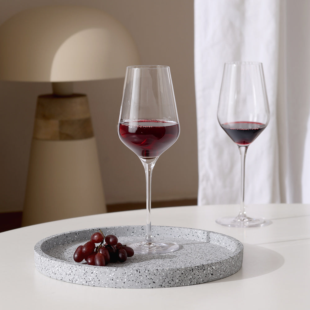 Emory Round Tray - Speckled Grey