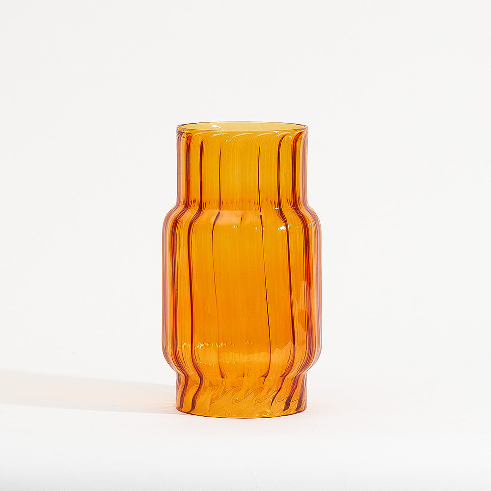 Emir Glass Hurricane Tall - Burnt Orange