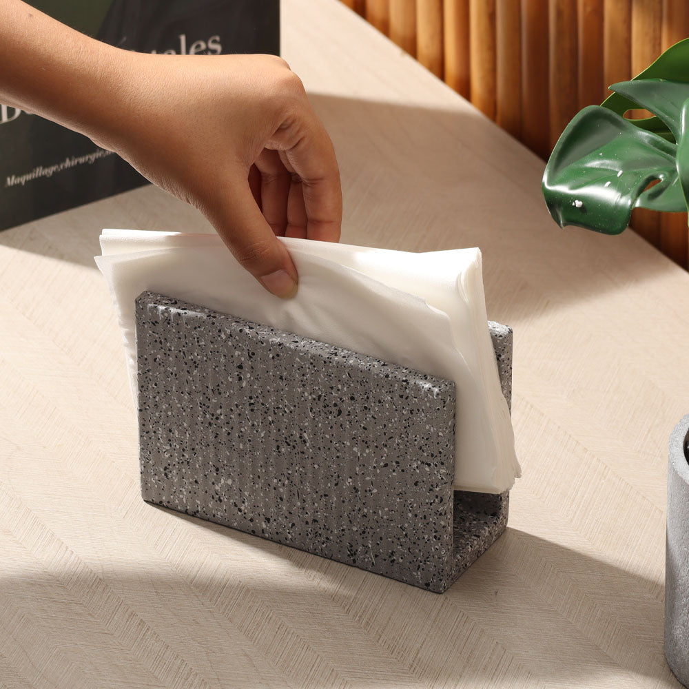 Emory Napkin Holder - Speckled Grey