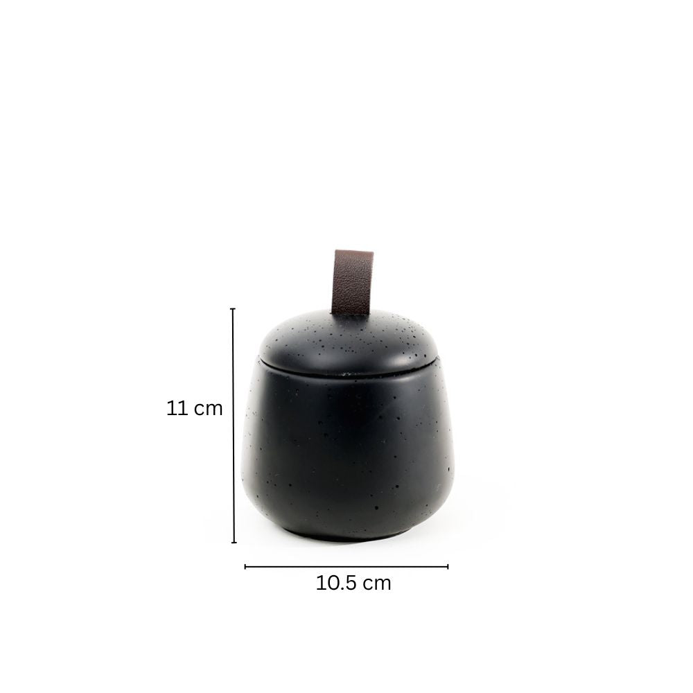Asher Storage Jar - Black