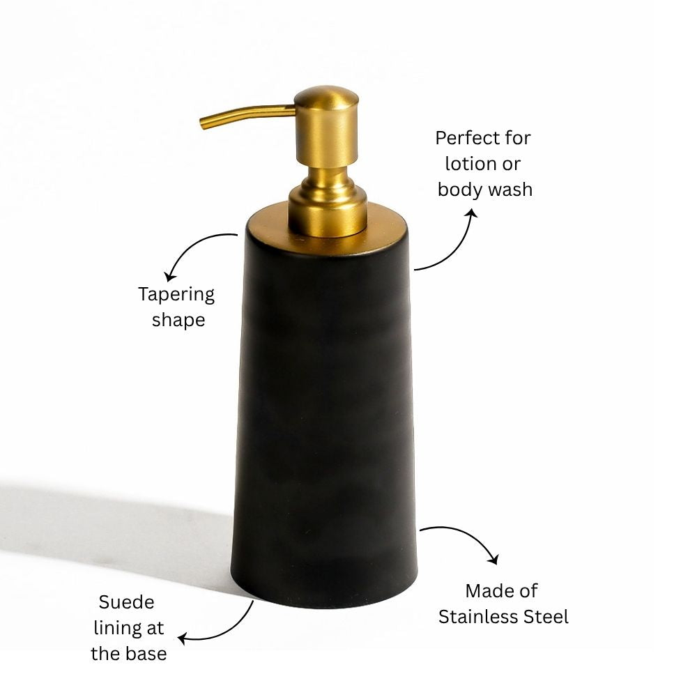 Eris Soap Dispenser - Black Gold
