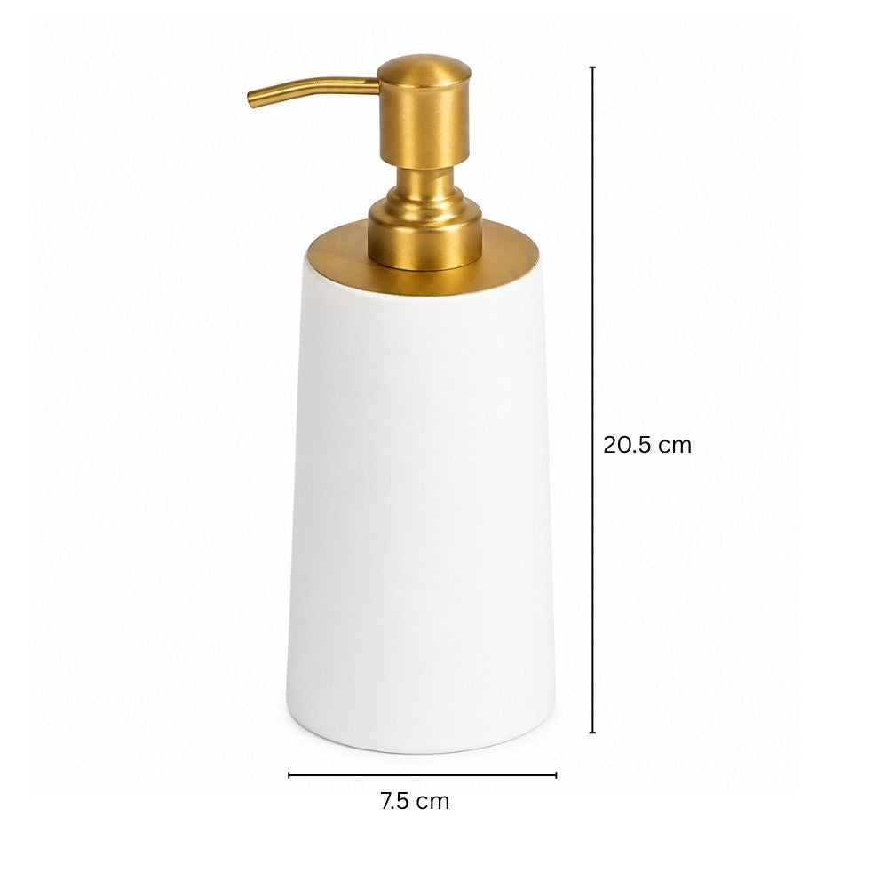 Eris Soap Dispenser - White Gold