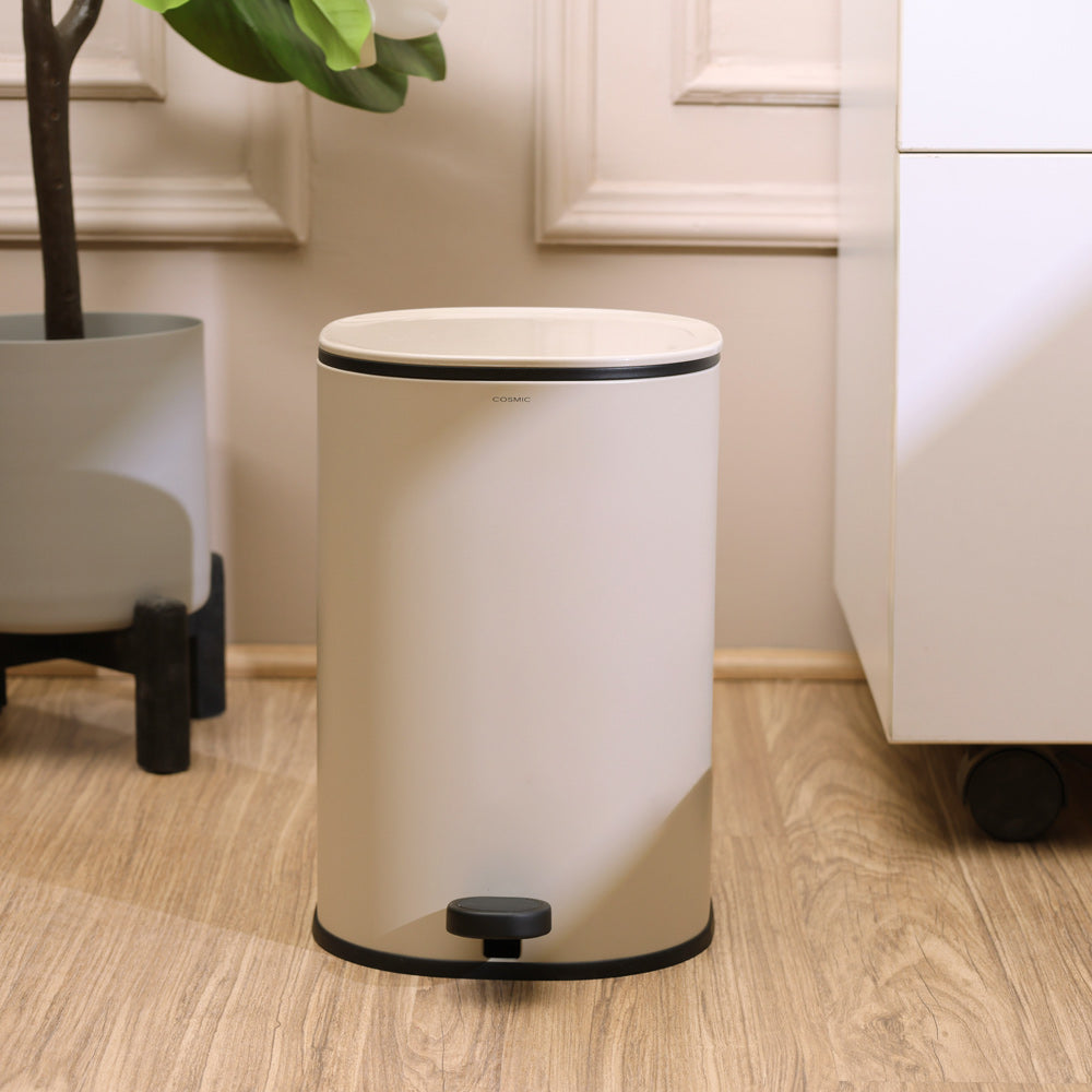 Essentials Sqround Pedal Bin 5L - Pale Sand