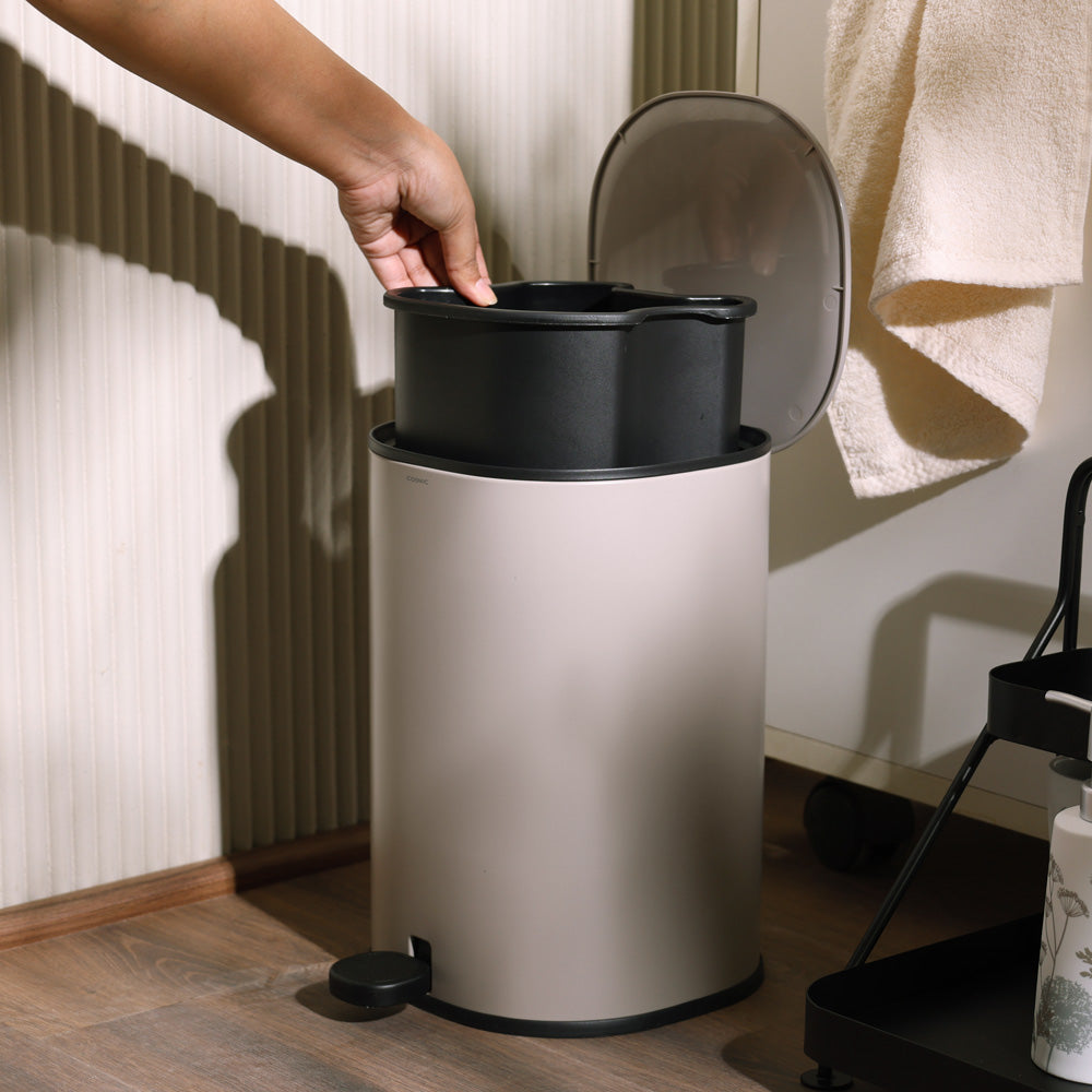 Essentials Sqround Pedal Bin 5L - Sand