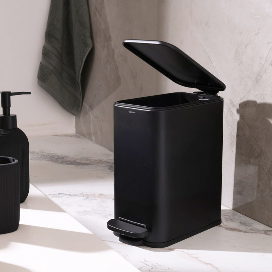 Essentials Slim Pedal Bin 5L - Black