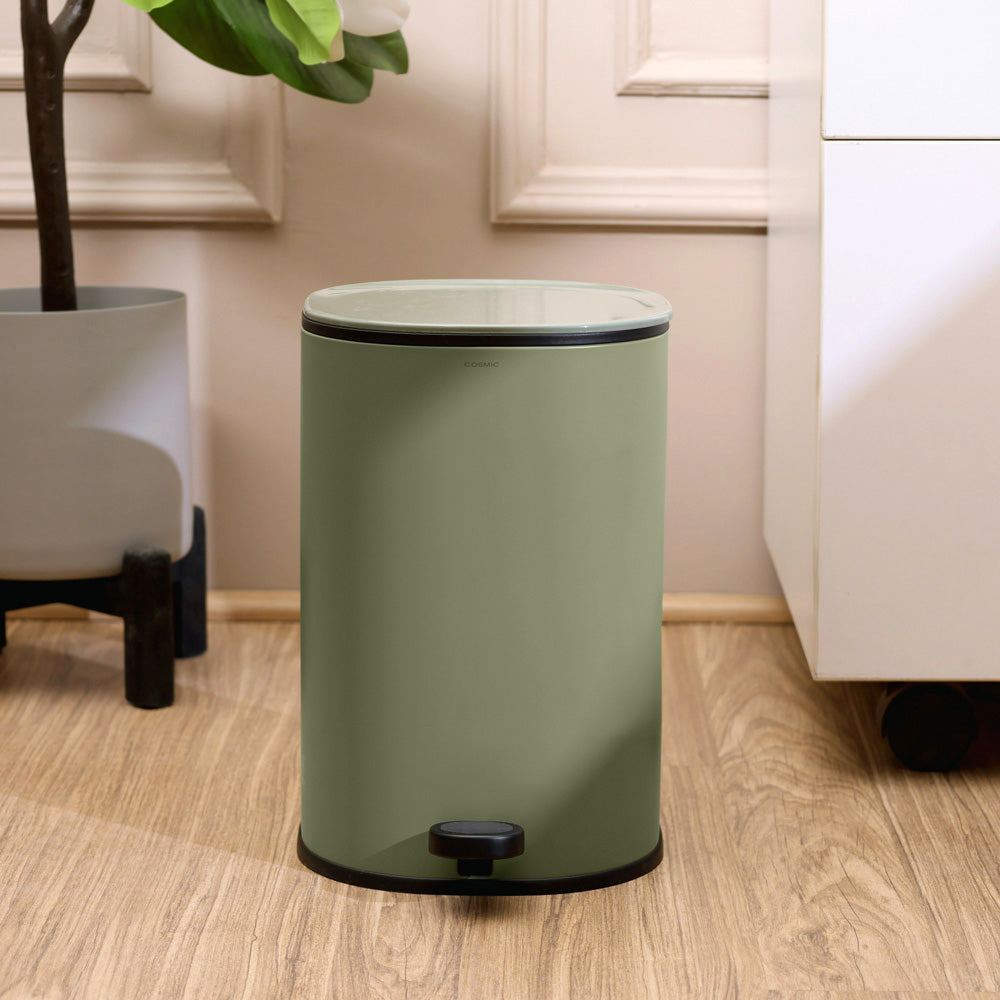 Essentials Sqround Pedal Bin 5L - Olive