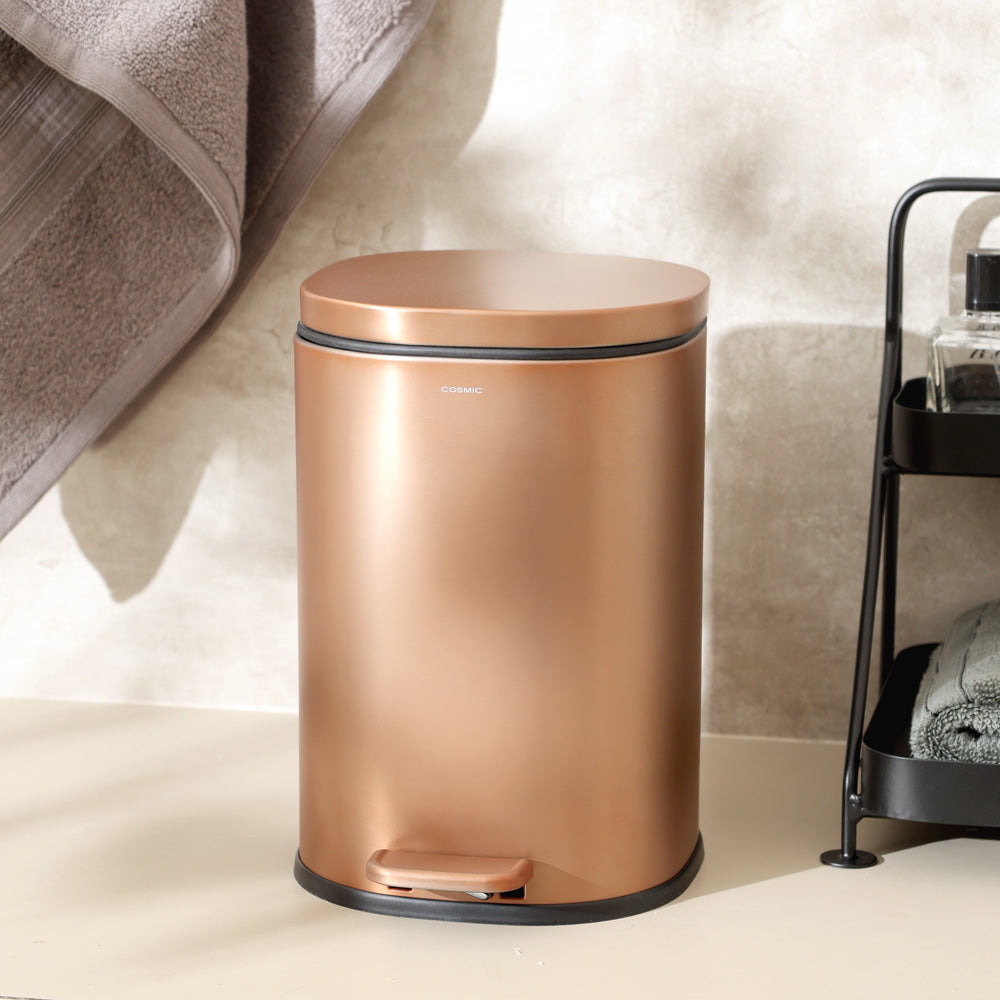 Essentials Sqround Pedal Bin 5L - Copper