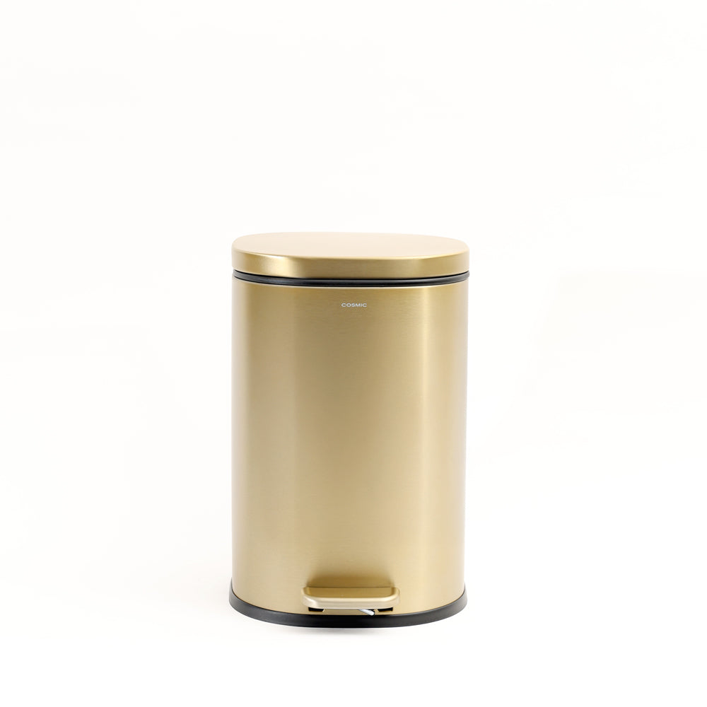 Essentials Sqround Pedal Bin 5L - Gold