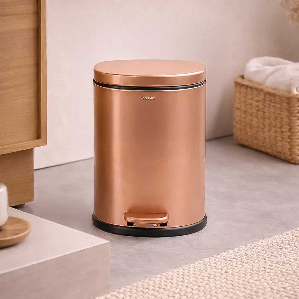 Essentials Sqround Pedal Bin 5L - Copper