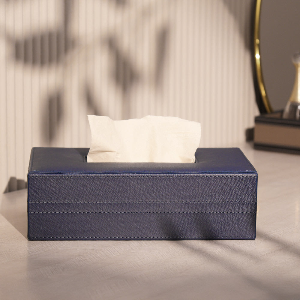 Etna Tissue Box Holder - Navy