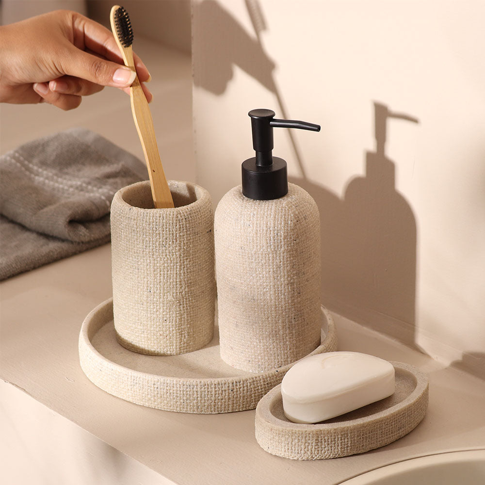 Eve 4-piece Bathroom Set - Greige
