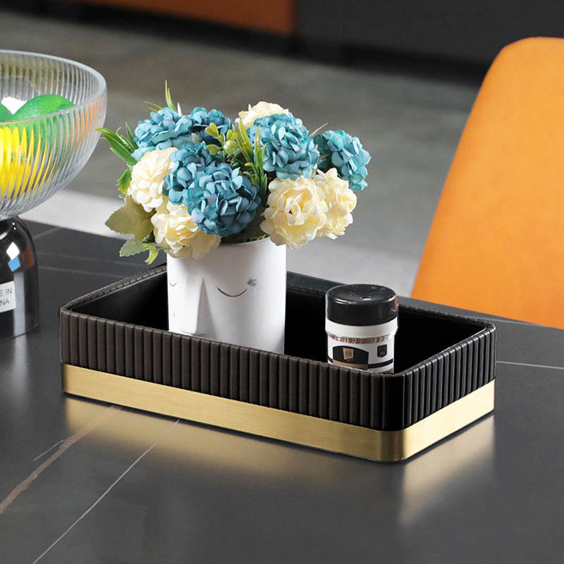 Everly Valet Tray - Black Gold