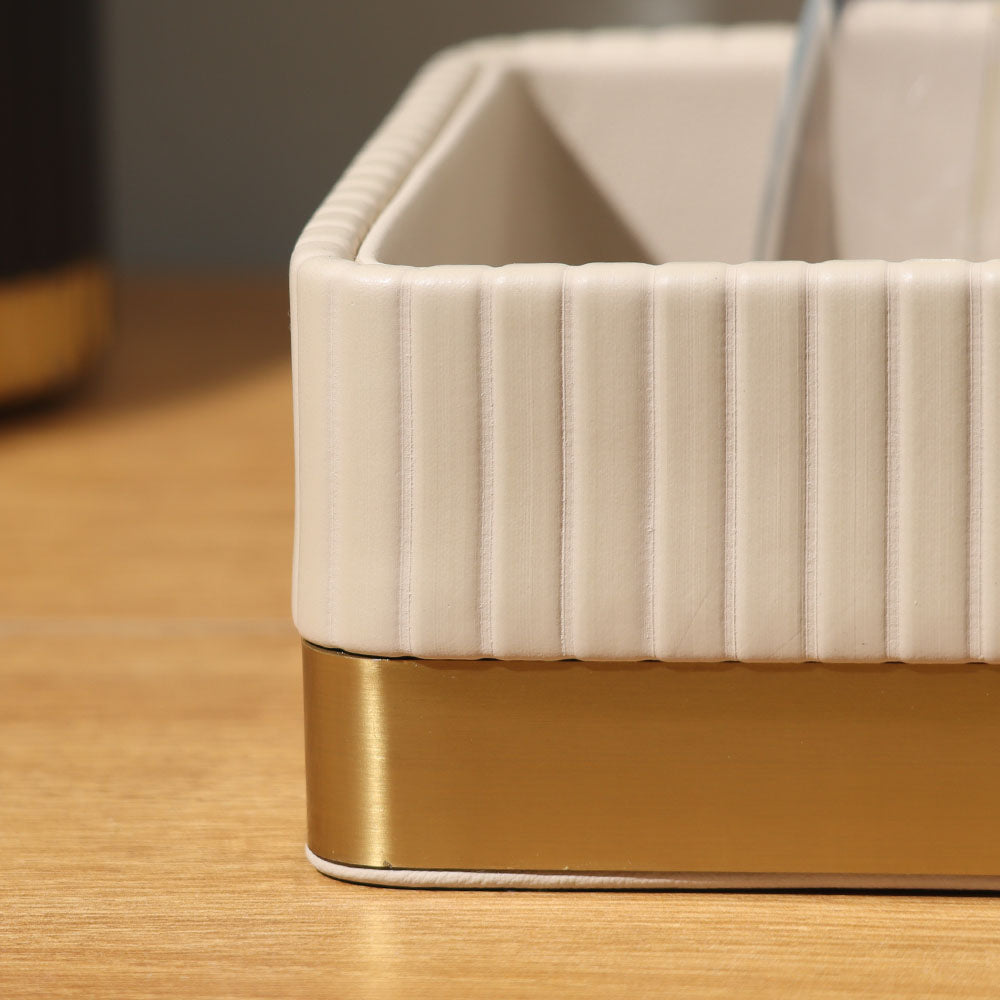 Everly Valet Tray - Taupe Gold