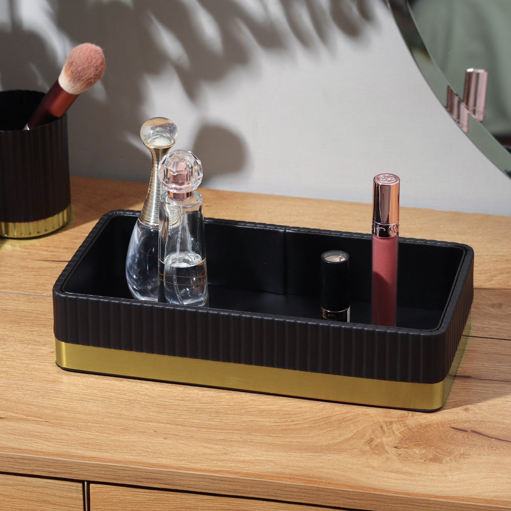 Everly Valet Tray - Black Gold