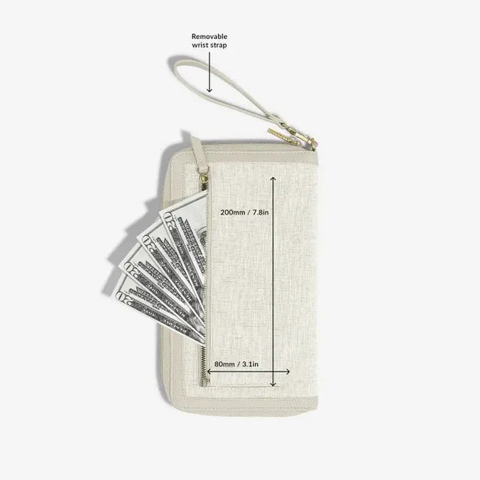 Family Passport Holder - Oatmeal & Linen