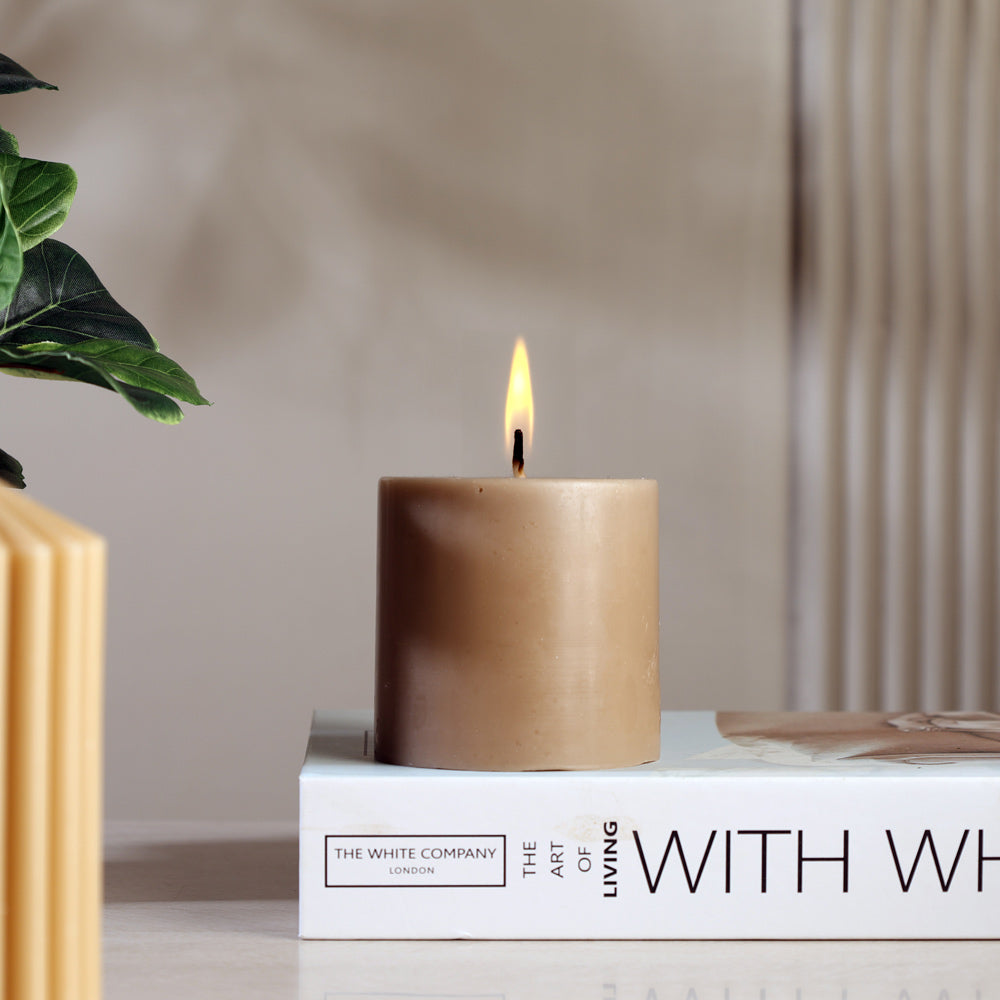 Column Candle Small - Taupe